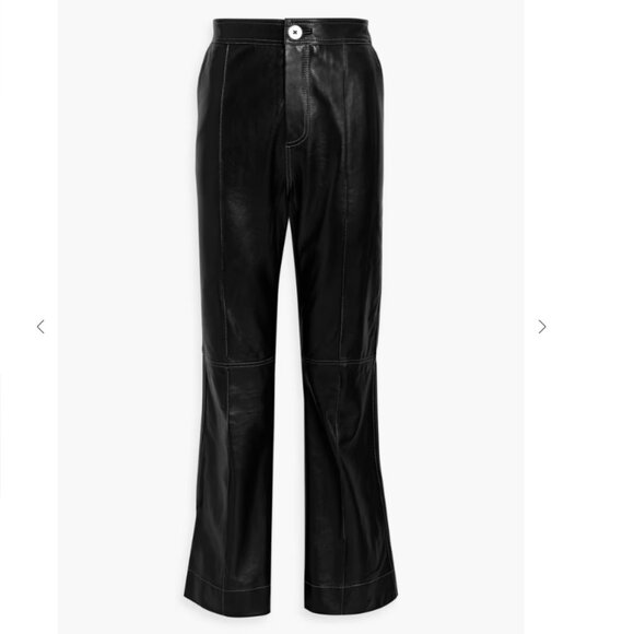 Leather Flared Pants from GANNI - Picture 1 of 11